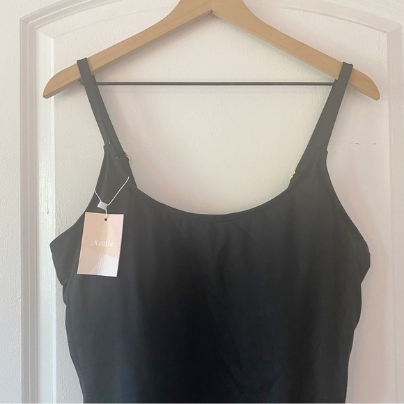 ANDIE Almafi Black One Piece Swim Suit NWT Resort Travel - Picture 5 of 10